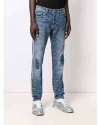 Jean imprimé bleu Philipp Plein