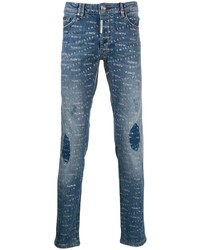 Jean imprimé bleu Philipp Plein