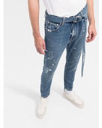 Jean imprimé bleu Off-White