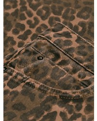 Jean imprimé léopard marron Alexander Wang