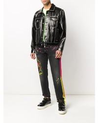 Jean imprimé noir Philipp Plein