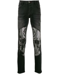 Jean imprimé noir Philipp Plein