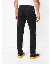 Jean imprimé noir MSGM