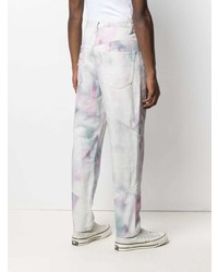 Jean imprimé tie-dye blanc Isabel Marant