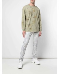 Jean imprimé tie-dye blanc John Elliott