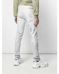 Jean imprimé tie-dye blanc John Elliott