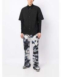 Jean imprimé tie-dye blanc Amiri