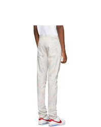 Jean imprimé tie-dye blanc John Elliott