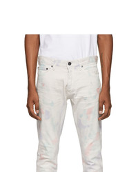 Jean imprimé tie-dye blanc John Elliott