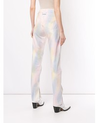 Jean imprimé tie-dye multicolore Ganni