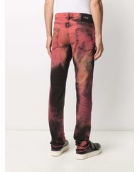 Jean imprimé tie-dye noir Just Cavalli