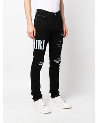 Jean imprimé tie-dye noir Amiri