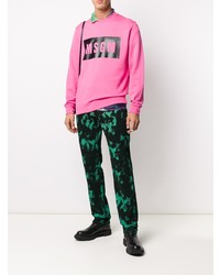 Jean imprimé tie-dye noir MSGM