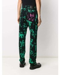 Jean imprimé tie-dye noir MSGM