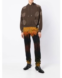 Jean imprimé tie-dye orange Eckhaus Latta