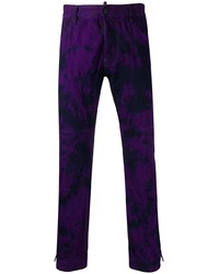 Jean imprimé tie-dye violet DSQUARED2
