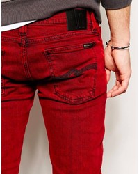 Jean rouge Nudie Jeans