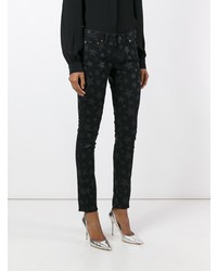 Jean skinny à étoiles noir Saint Laurent