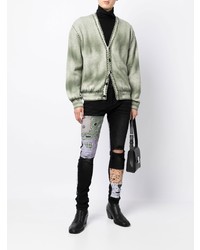 Jean skinny à patchwork noir Amiri