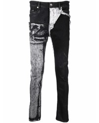 Jean skinny à patchwork noir Rick Owens DRKSHDW