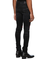 Jean skinny à patchwork noir Amiri