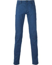 Jean skinny á pois bleu Dolce & Gabbana