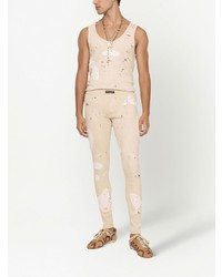 Jean skinny beige Dolce & Gabbana