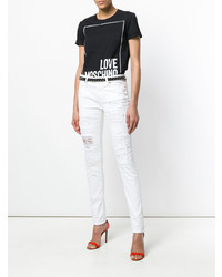 Jean skinny blanc Love Moschino