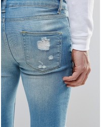 Jean skinny bleu clair Asos