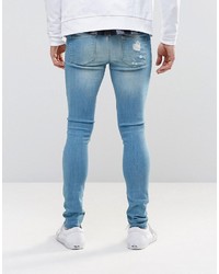 Jean skinny bleu clair Asos