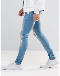 Jean skinny bleu clair Asos