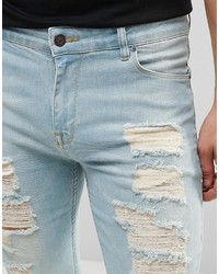 Jean skinny bleu clair Asos