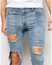 Jean skinny bleu clair Asos