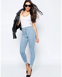 Jean skinny bleu clair Asos