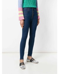 Jean skinny bleu marine Alice + Olivia