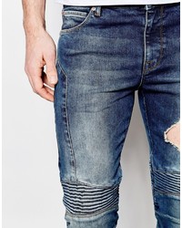 Jean skinny bleu marine Asos