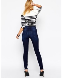 Jean skinny bleu marine Asos