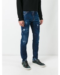 Jean skinny bleu marine DSQUARED2