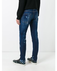 Jean skinny bleu marine DSQUARED2