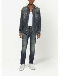 Jean skinny bleu marine Dolce & Gabbana