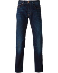 Jean skinny bleu marine Emporio Armani