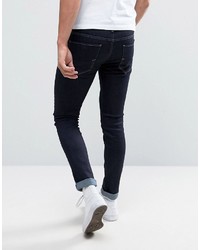 Jean skinny bleu marine Selected