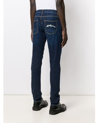 Jean skinny bleu marine Alexander McQueen