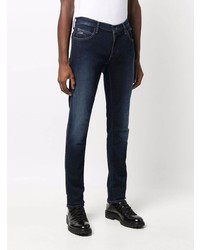 Jean skinny bleu marine Emporio Armani