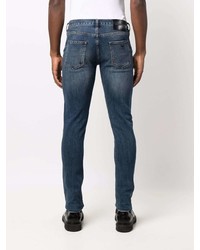 Jean skinny bleu marine Emporio Armani