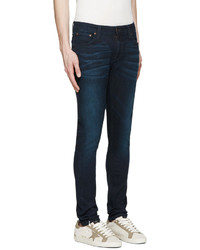 Jean skinny bleu marine Nudie Jeans