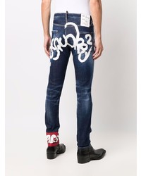 Jean skinny bleu marine DSQUARED2