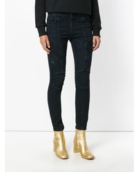 Jean skinny bleu marine PIERRE BALMAIN