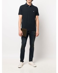 Jean skinny bleu marine Salvatore Santoro