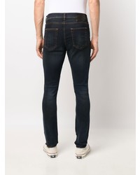 Jean skinny bleu marine Salvatore Santoro